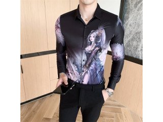 Korean Sexy Girl Print Shirts